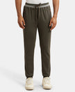 Super Combed Cotton Rich Pique Slim Fit Jogger with Zipper Pockets - Deep Olive-1