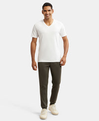 Super Combed Cotton Rich Pique Slim Fit Jogger with Zipper Pockets - Deep Olive-6