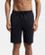 Super Combed Cotton Rich Straight Fit Shorts with Zipper Pockets - Black-1