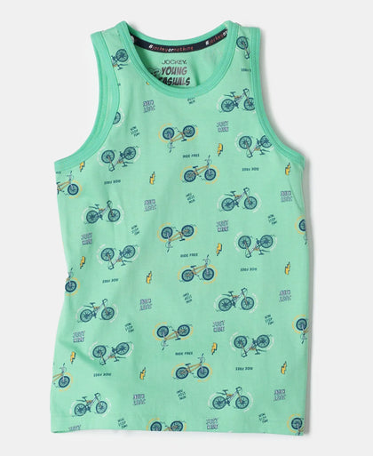 Super Combed Cotton Printed Tank Top - Spring Bouquet-5