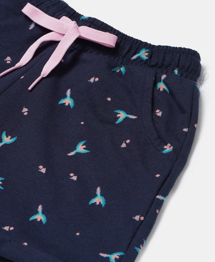 Super Combed Cotton French Terry Printed Shorts - Assorted Prints-3