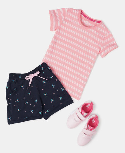 Super Combed Cotton French Terry Printed Shorts - Assorted Prints-4