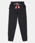 Super Combed Cotton Elastane Slim Fit Joggers - Black Melange-1