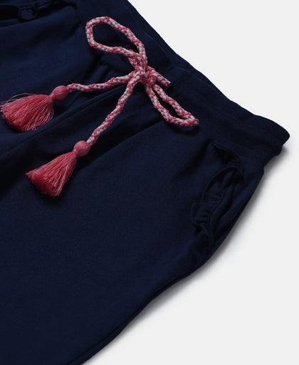 Super Combed Cotton Elastane Slim Fit Joggers - Navy-3