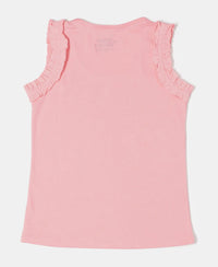 Super Combed Cotton Graphic Printed Tank Top - Flamingo Pink-2