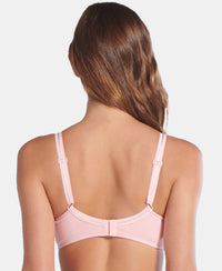 Wirefree Non Padded Super Combed Cotton Elastane Full Coverage Nursing Bra with Front Clasp Opening - Candy Pink-2