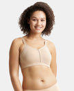 Wirefree Non Padded Super Combed Cotton Elastane Full Coverage Minimizer Bra - Light Skin-1