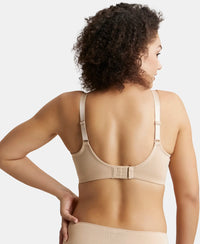 Wirefree Non Padded Super Combed Cotton Elastane Full Coverage Minimizer Bra - Light Skin-3