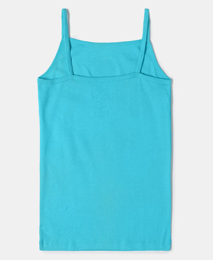 Super Combed Cotton Rib Fabric Spot Printed Camisole with Regular Straps - Assorted-5