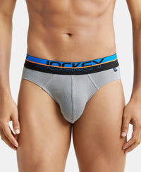 Super Combed Cotton Rib Solid Brief with Ultrasoft Waistband  - Monument-3