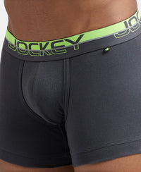 Super Combed Cotton Rib Solid Trunk with Ultrasoft Waistband - Asphalt-7