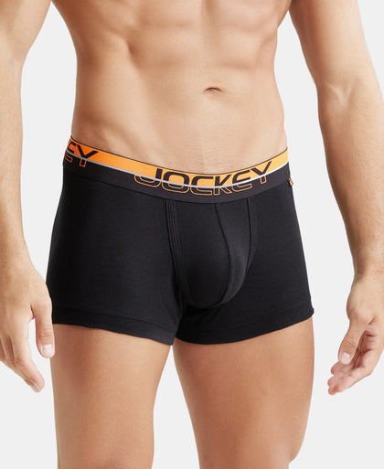 Super Combed Cotton Rib Solid Trunk with Ultrasoft Waistband - Black-5