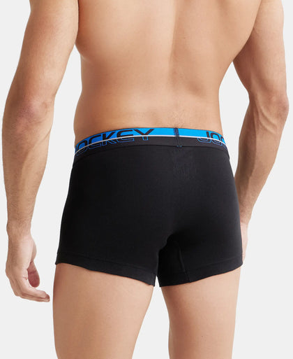 Super Combed Cotton Rib Solid Trunk with Ultrasoft Waistband - Black-6