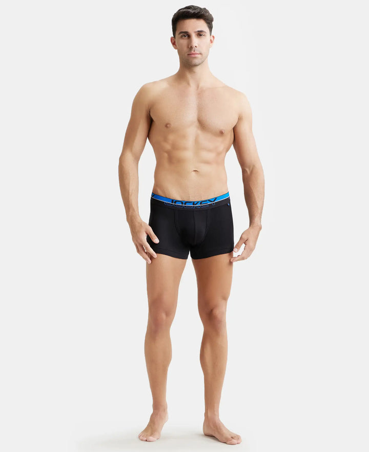 Super Combed Cotton Rib Solid Trunk with Ultrasoft Waistband - Black-8