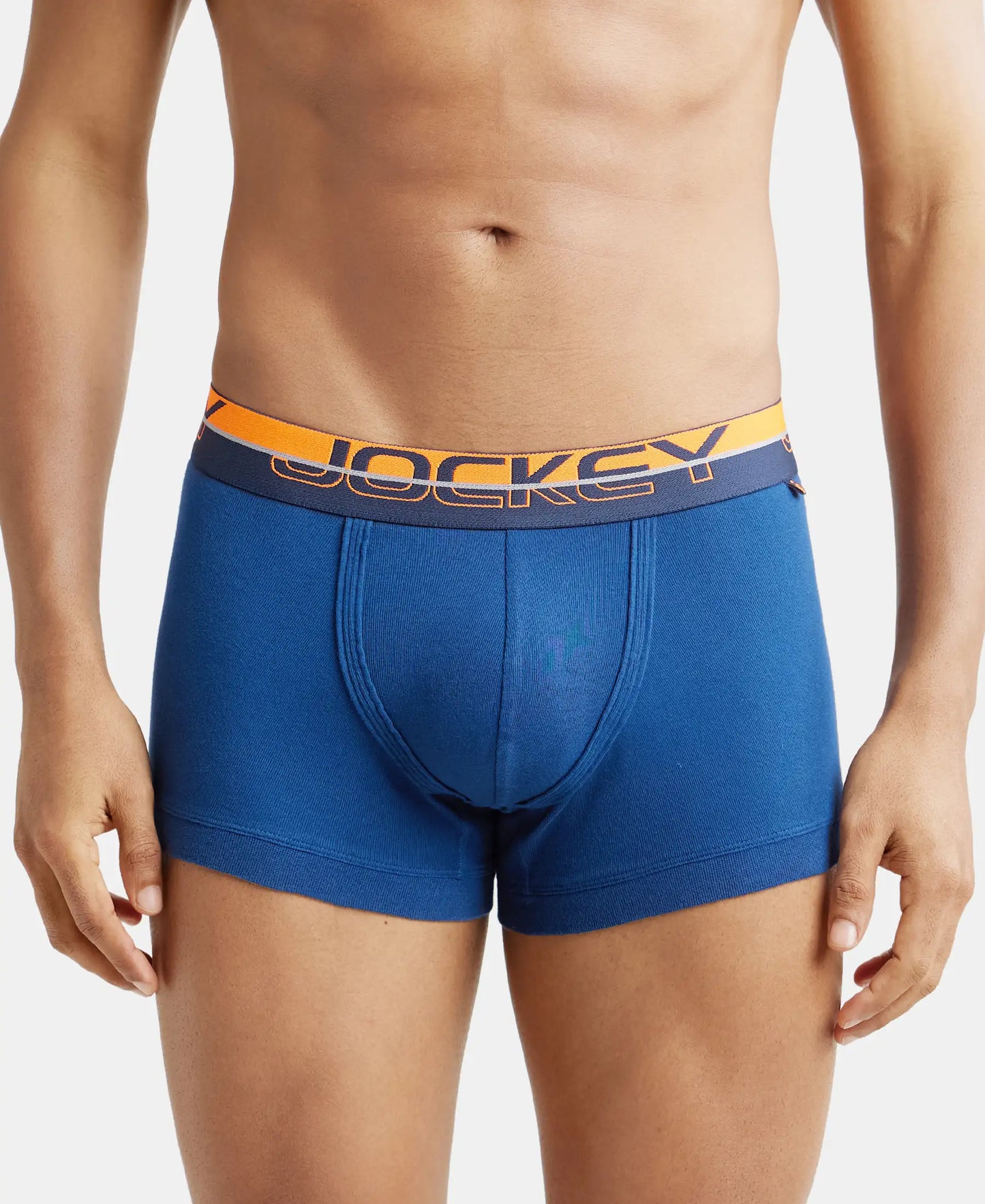 Super Combed Cotton Rib Solid Trunk with Ultrasoft Waistband - Estate Blue-3