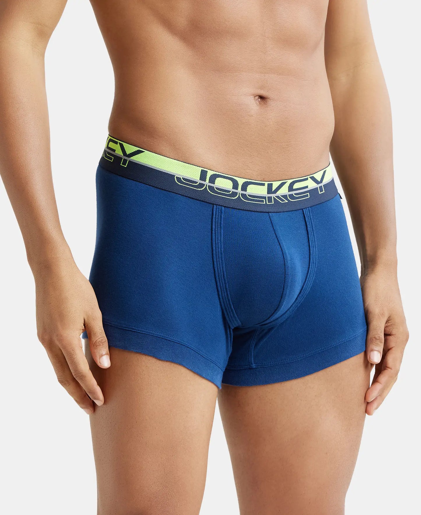 Super Combed Cotton Rib Solid Trunk with Ultrasoft Waistband - Estate Blue-4