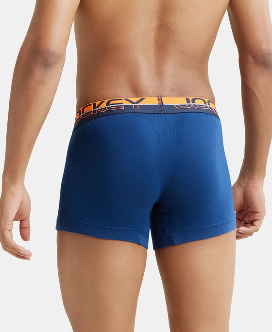 Super Combed Cotton Rib Solid Trunk with Ultrasoft Waistband - Estate Blue-7