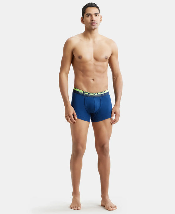 Super Combed Cotton Rib Solid Trunk with Ultrasoft Waistband - Estate Blue-8