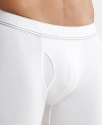 Tencel Micro Modal Elastane Stretch Solid Boxer Brief with Natural StayFresh Properties - White-6