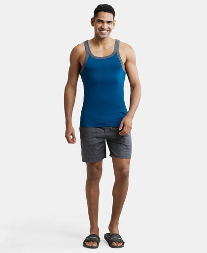 Tencel Lyocell Cotton Checkered Boxer Shorts - Graphite-4
