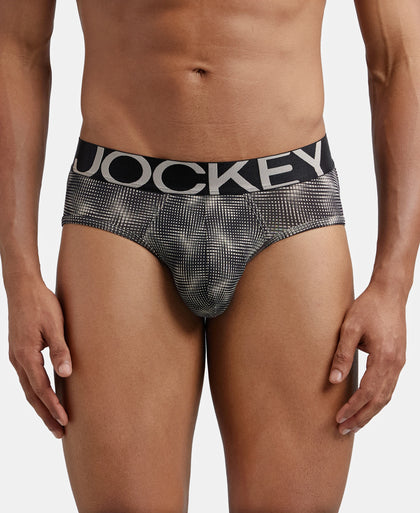 Tactel Microfiber Elastane Printed Brief with Moisture Move Properties - String Base Prints-1