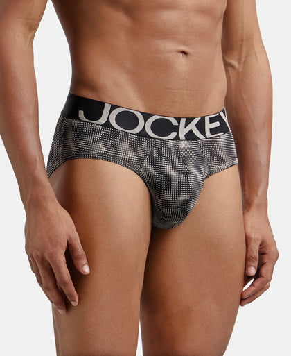 Tactel Microfiber Elastane Printed Brief with Moisture Move Properties - String Base Prints-2