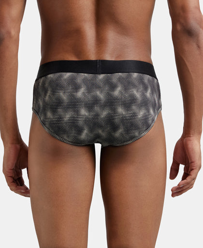 Tactel Microfiber Elastane Printed Brief with Moisture Move Properties - String Base Prints-3