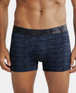 Tactel Microfiber Elastane Printed Trunk with Moisture Move Properties - True Navy Printed-1