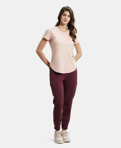 Microfiber Fabric Regular Fit Solid Travel Pants - Fig-4