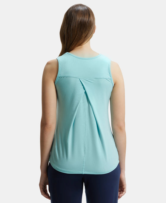 Environment Friendly Lyocell Relaxed Fit Tank Top - Aqua Haze-3