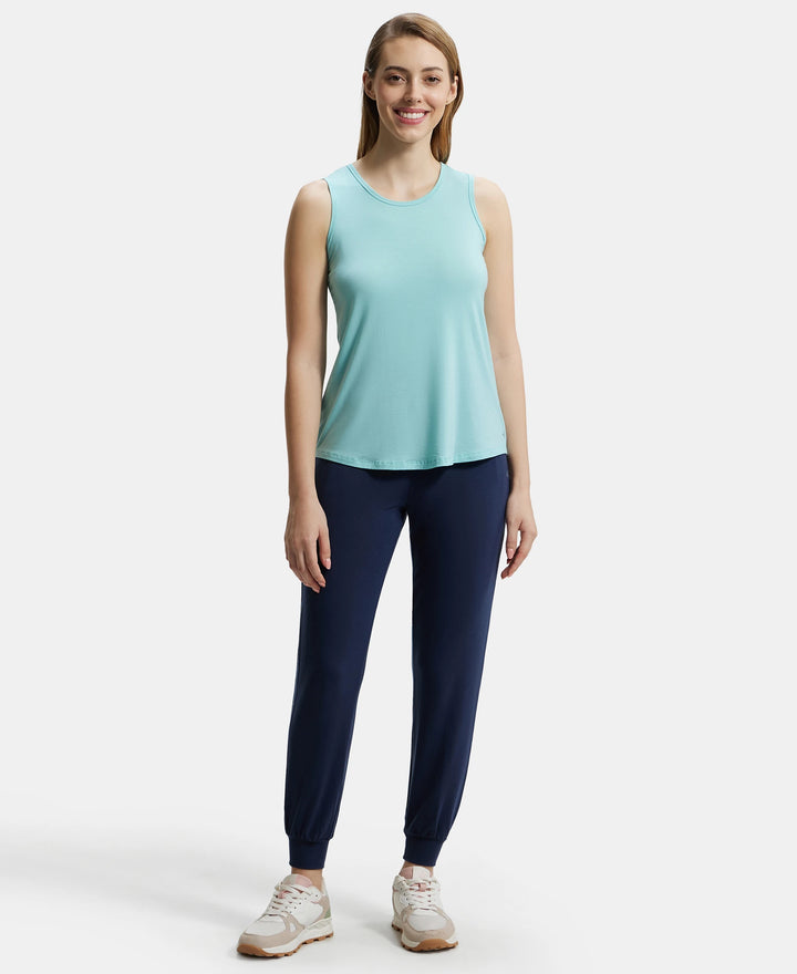 Environment Friendly Lyocell Relaxed Fit Tank Top - Aqua Haze-4