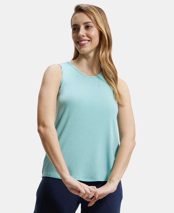 Environment Friendly Lyocell Relaxed Fit Tank Top - Aqua Haze-5