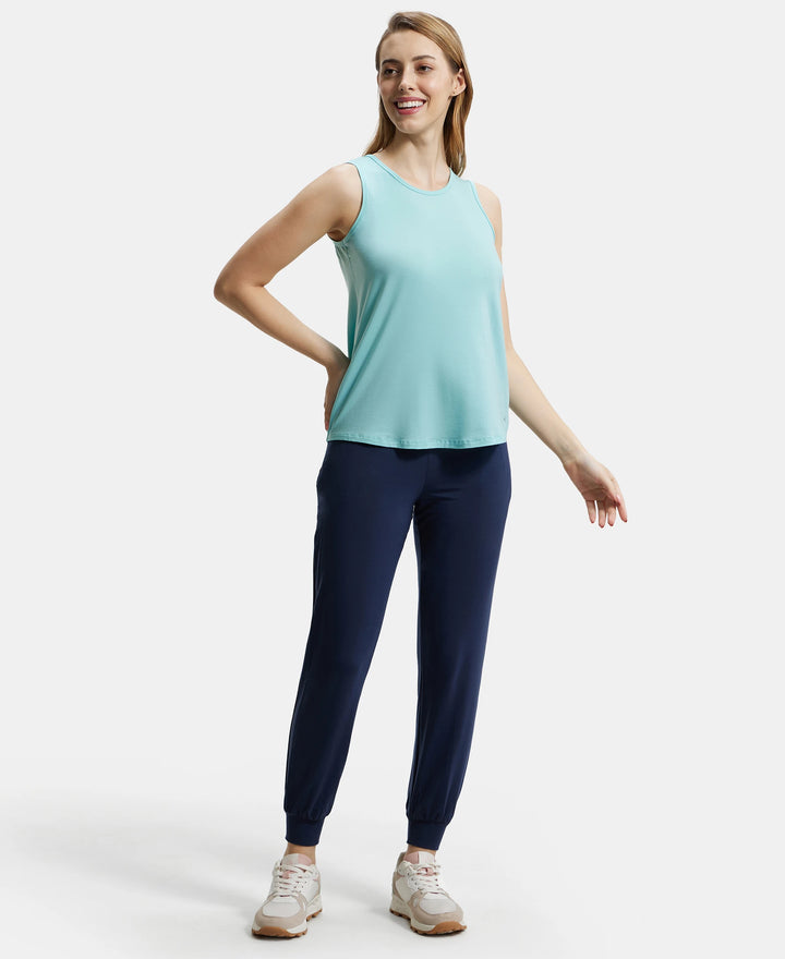 Environment Friendly Lyocell Relaxed Fit Tank Top - Aqua Haze-6