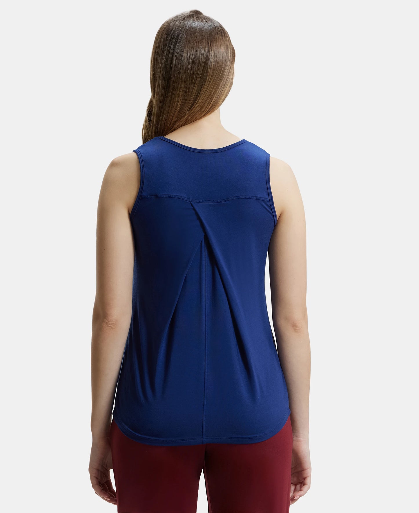 Environment Friendly Lyocell Relaxed Fit Tank Top - Medieval Blue-3