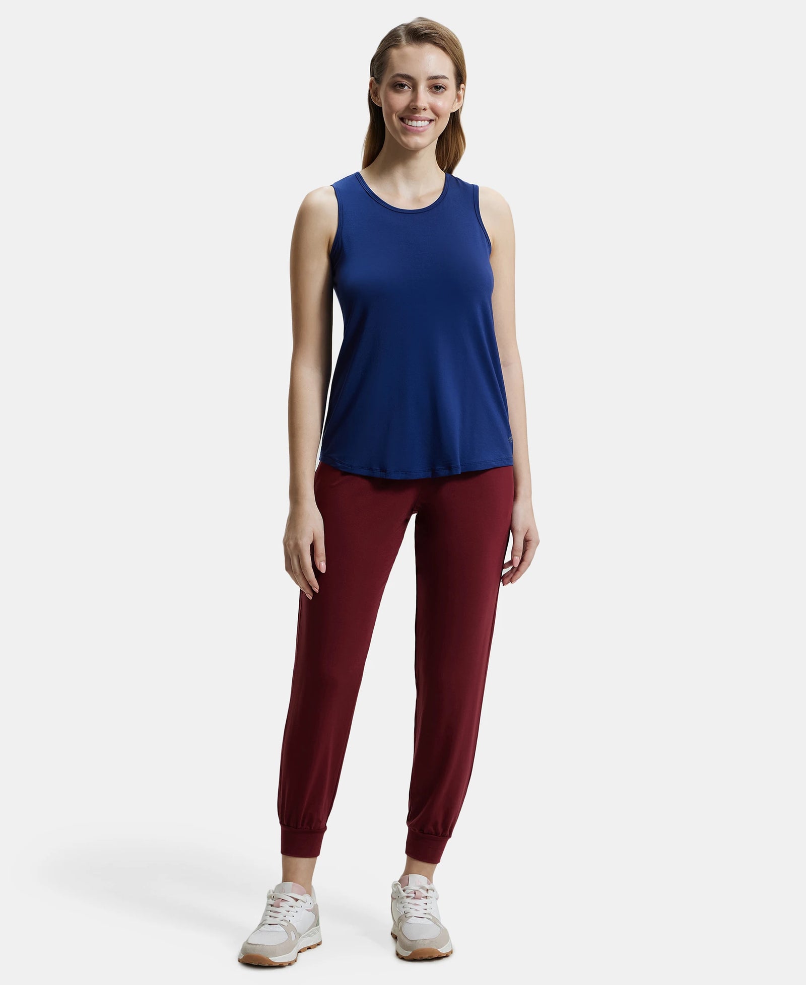 Environment Friendly Lyocell Relaxed Fit Tank Top - Medieval Blue-4