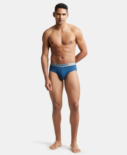 Super Combed Cotton Printed Brief with Ultrasoft Waistband - Assorted-12