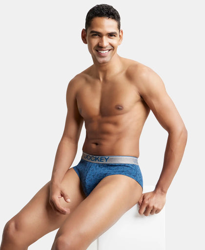 Super Combed Cotton Printed Brief with Ultrasoft Waistband - Assorted-13