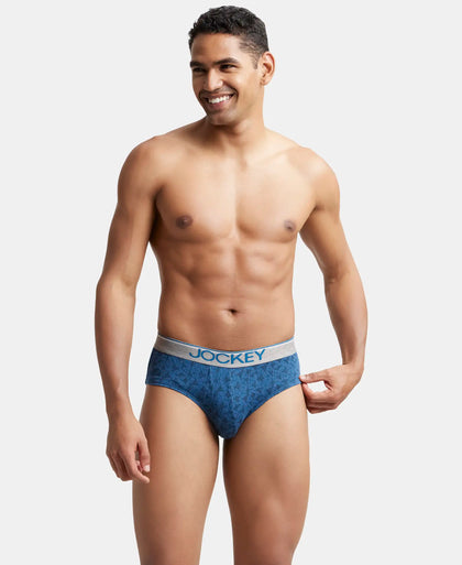 Super Combed Cotton Printed Brief with Ultrasoft Waistband - Assorted-14