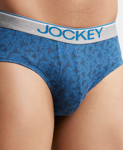 Super Combed Cotton Printed Brief with Ultrasoft Waistband - Assorted (Pack of 2)