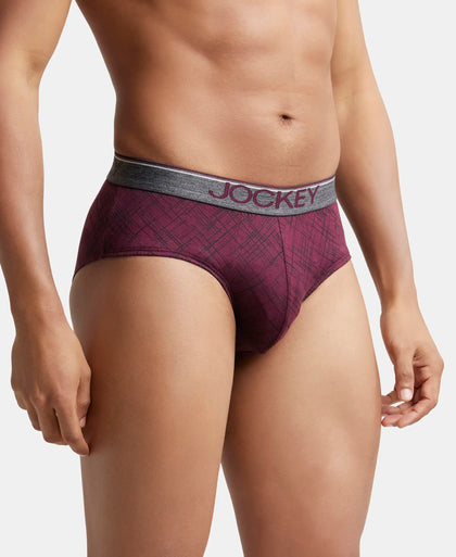 Super Combed Cotton Printed Brief with Ultrasoft Waistband - Assorted-3