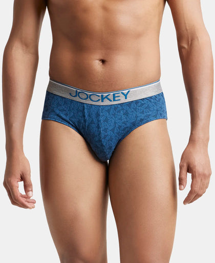Super Combed Cotton Printed Brief with Ultrasoft Waistband - Assorted-9