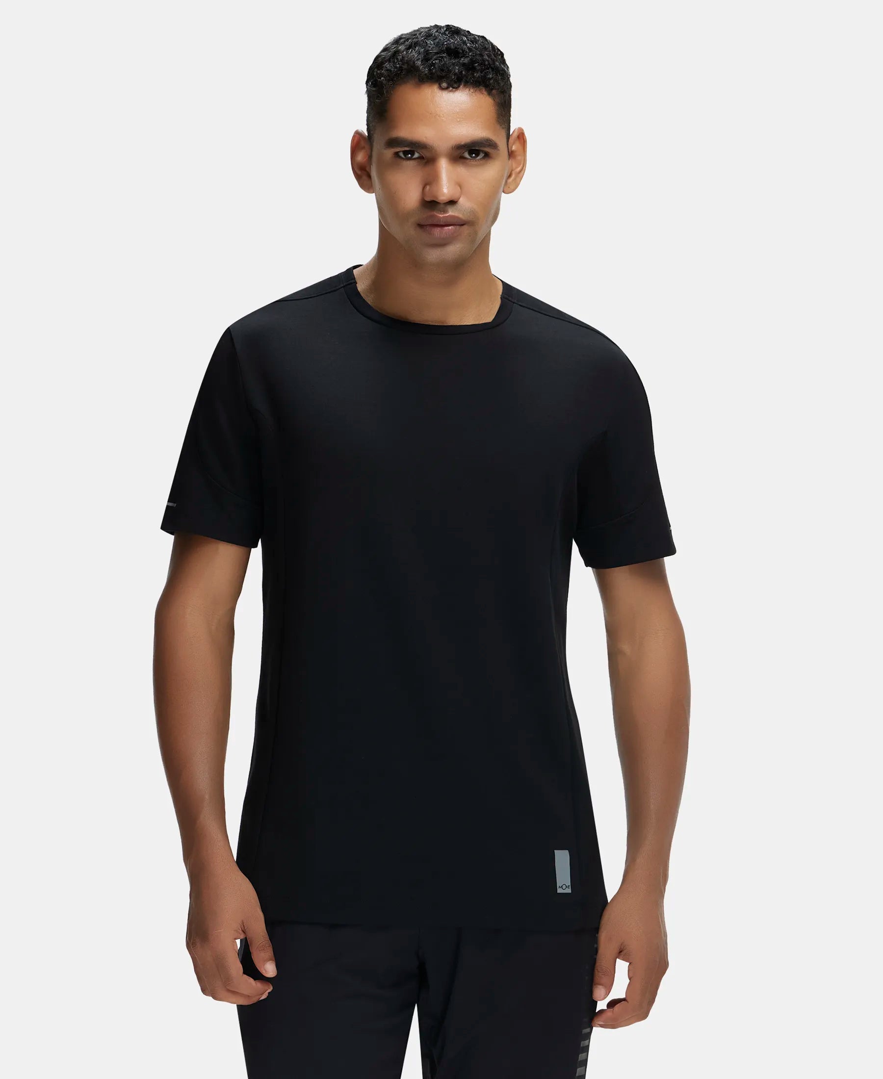 Super Combed Cotton Blend T-Shirt Black MV01 - Image 1
