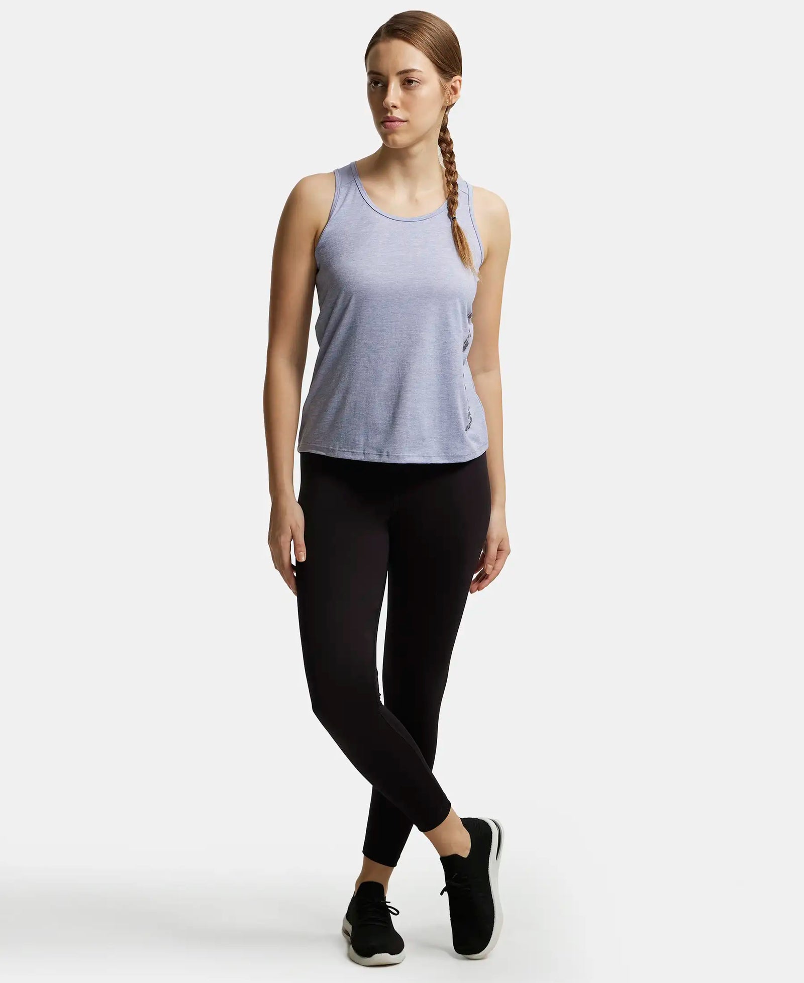 Microfiber Fabric Graphic Printed Tank Top With Breathable Mesh - Even Tide-4