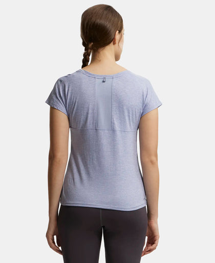 Microfiber Fabric Breathable Mesh Relaxed Fit Graphic Printed Round Neck Half Sleeve T-Shirt - Eventide-3