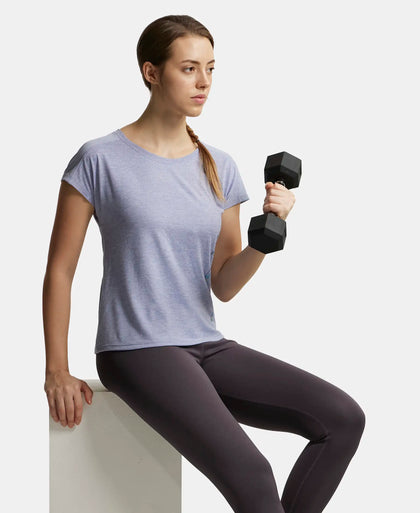 Microfiber Fabric Breathable Mesh Relaxed Fit Graphic Printed Round Neck Half Sleeve T-Shirt - Eventide-6