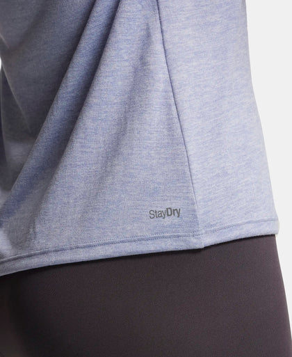 Microfiber Fabric Breathable Mesh Relaxed Fit Graphic Printed Round Neck Half Sleeve T-Shirt - Eventide-7