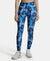 Microfiber Elastane Performance 7/8th Leggings with Broadwaistband & Back Pocket - Sky Captain Printed-1