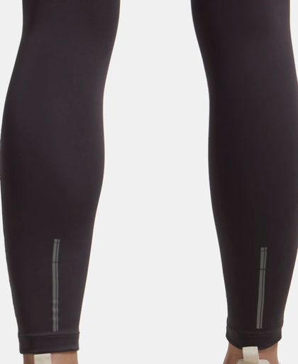 Microfiber Elastane Performance 7/8th Leggings with Broadwaistband & Back Pocket - Forged Iron-8