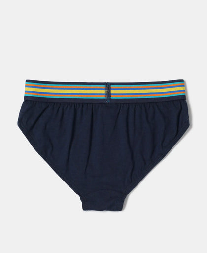 Super Combed Cotton Solid Brief with Ultrasoft Waistband - Assorted Colors-3