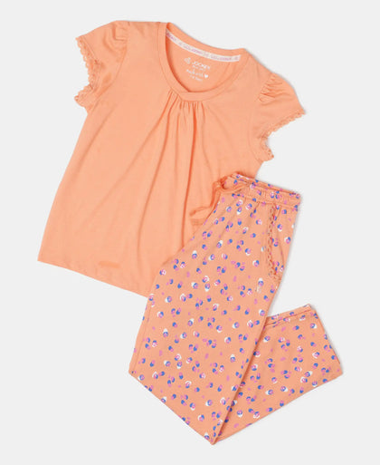 Super Combed Cotton Printed Pyjama - Coral Reef Printed-4